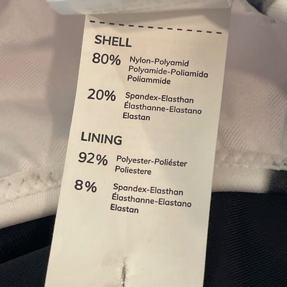 Cupshe Women Bikini Small Black White Tie Dye 2 Piece Ruched Side Tie Swimsuit - Picture 4 of 8